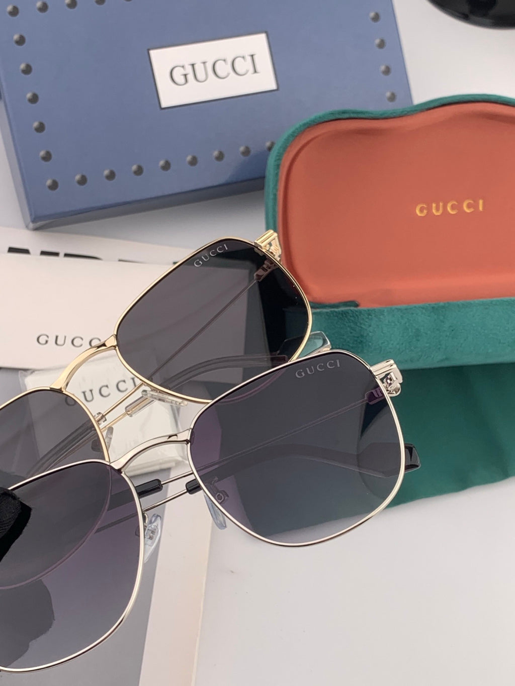 Gucci G6162 Polarized Oversized Black Lens Sunglasses for Men & Women - 997618 - detail image 5