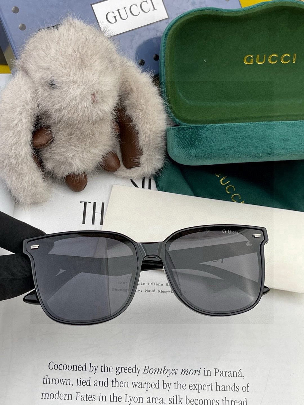 Gucci G92026 Square Red Lens Sunglasses for Men & Women