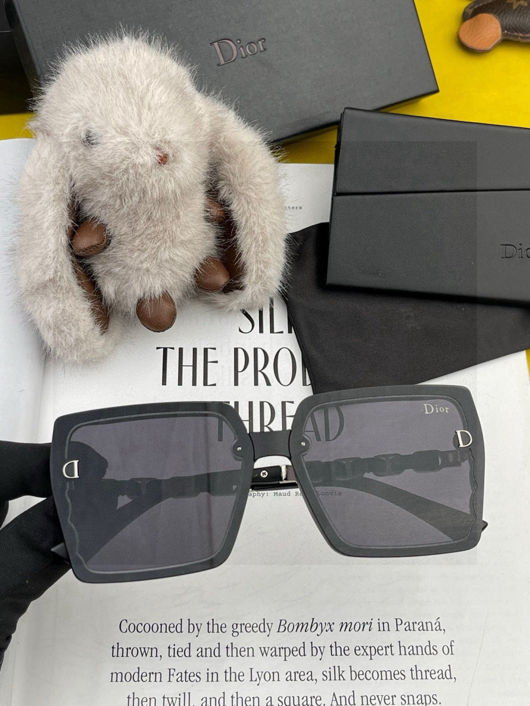 Dior CD5302 Square Gold Lens Sunglasses for Men & Women - 997995 - detail image 2