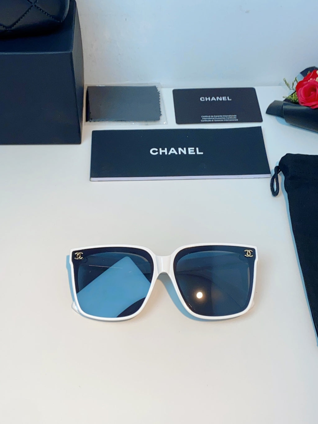Chanel Polarized Oversized Gray Lens Sunglasses for Men & Women - 997743 - detail image 9