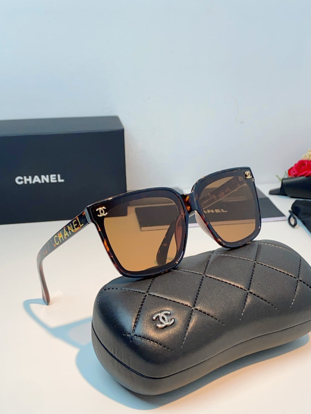 Chanel Polarized Oversized Brown Lens Sunglasses for Men & Women - 997744 - detail image 10
