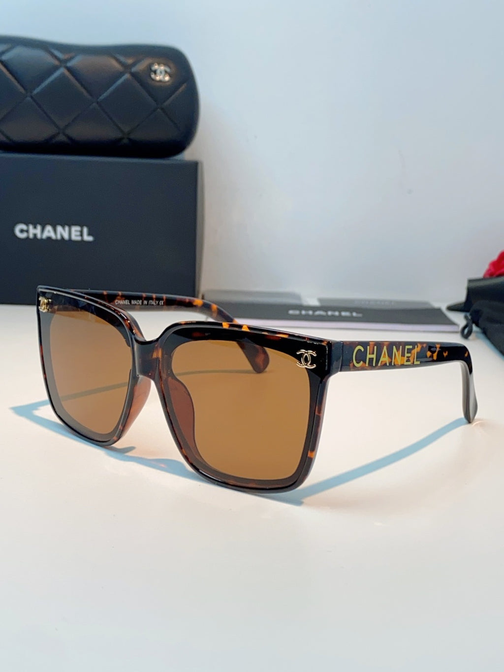 Chanel Polarized Oversized Brown Lens Sunglasses for Men & Women - 997744