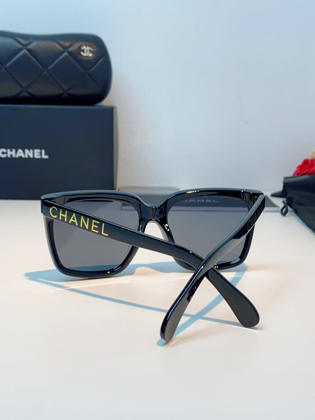 Chanel Polarized Oversized Gray Lens Sunglasses for Men & Women - detail image 3