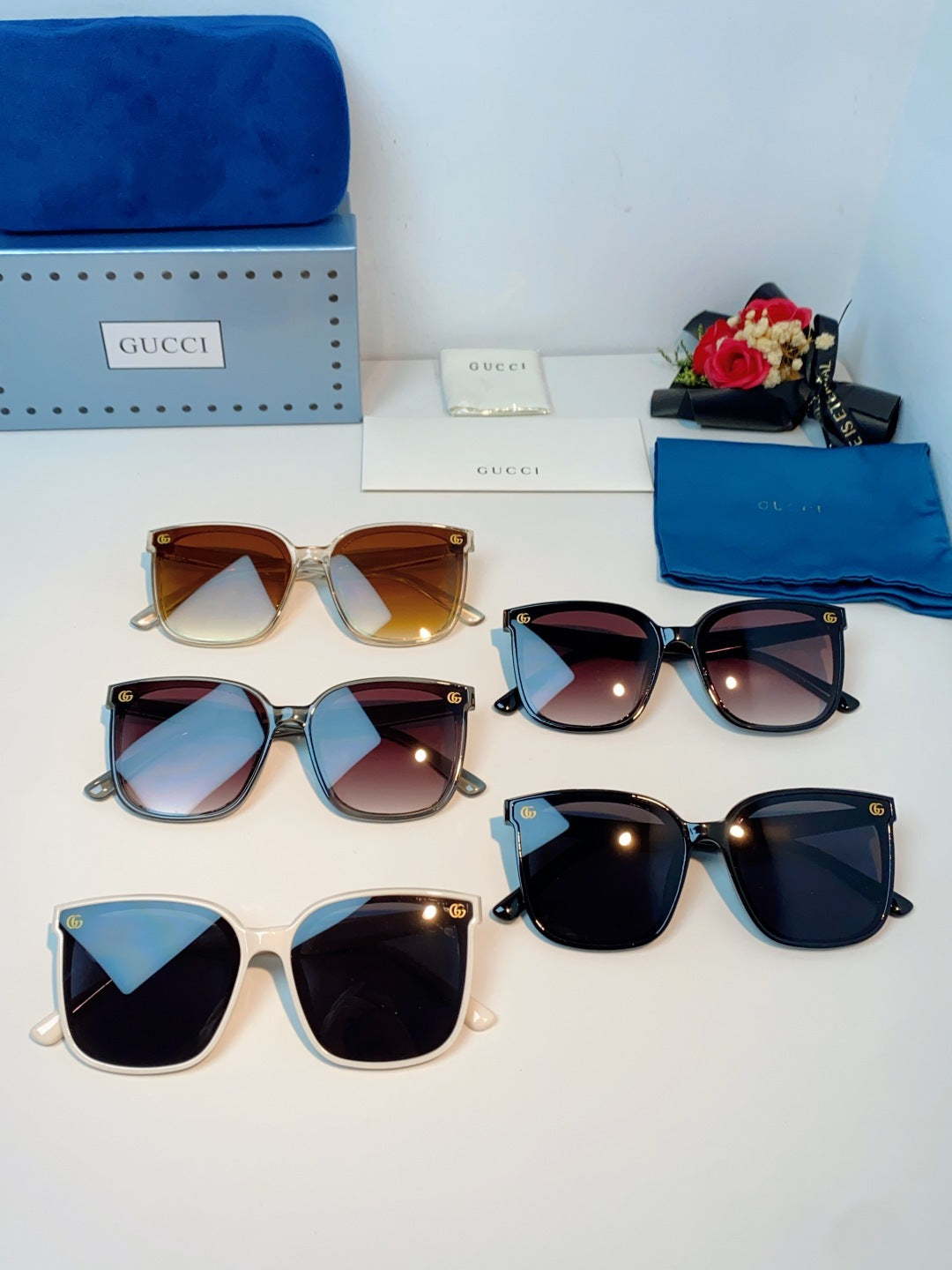 Gucci Fashion Red Lens Sunglasses for Men & Women - detail image 12