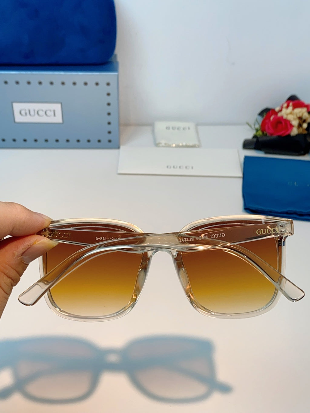 Gucci Fashion Brown Lens Sunglasses for Men & Women - 997540 - detail image 5