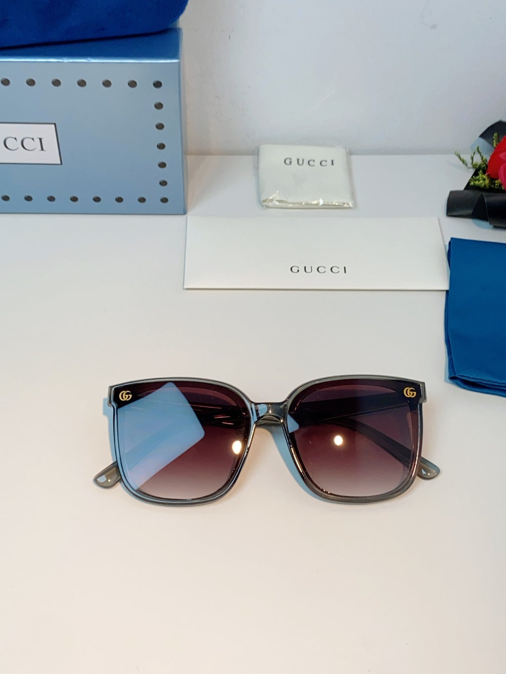 Gucci Fashion Red Lens Sunglasses for Men & Women - 997541 - detail image 9
