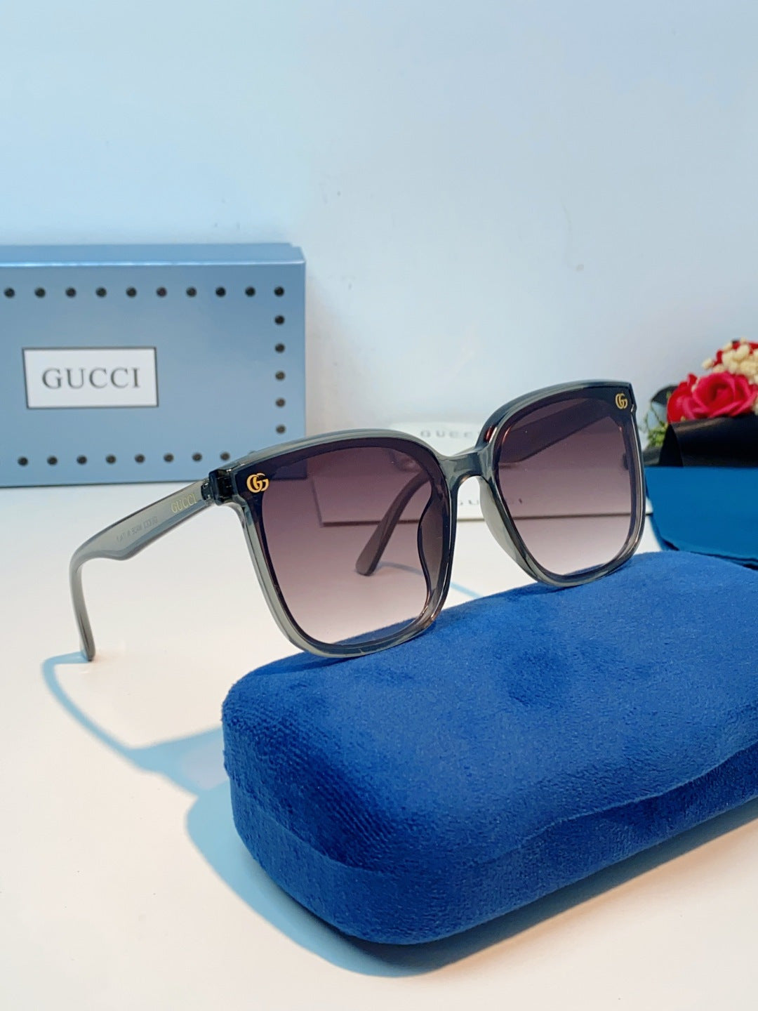 Gucci Fashion Red Lens Sunglasses for Men & Women - 997541 - detail image 10
