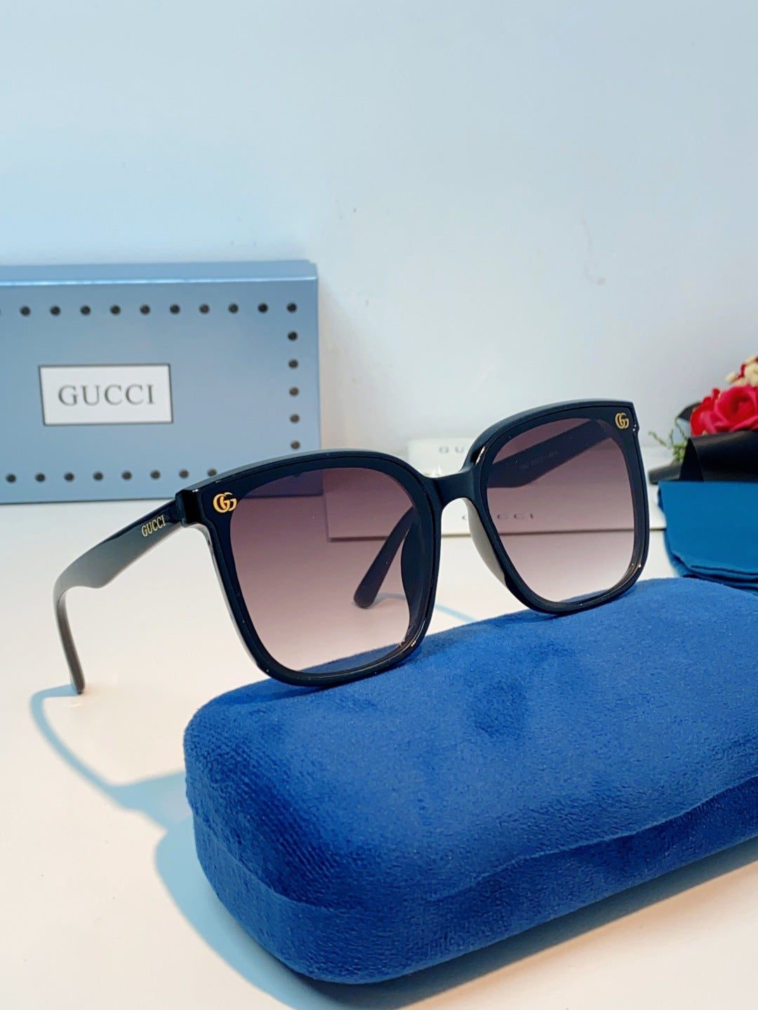 Gucci Fashion Red Lens Sunglasses for Men & Women - 997543 - detail image 10