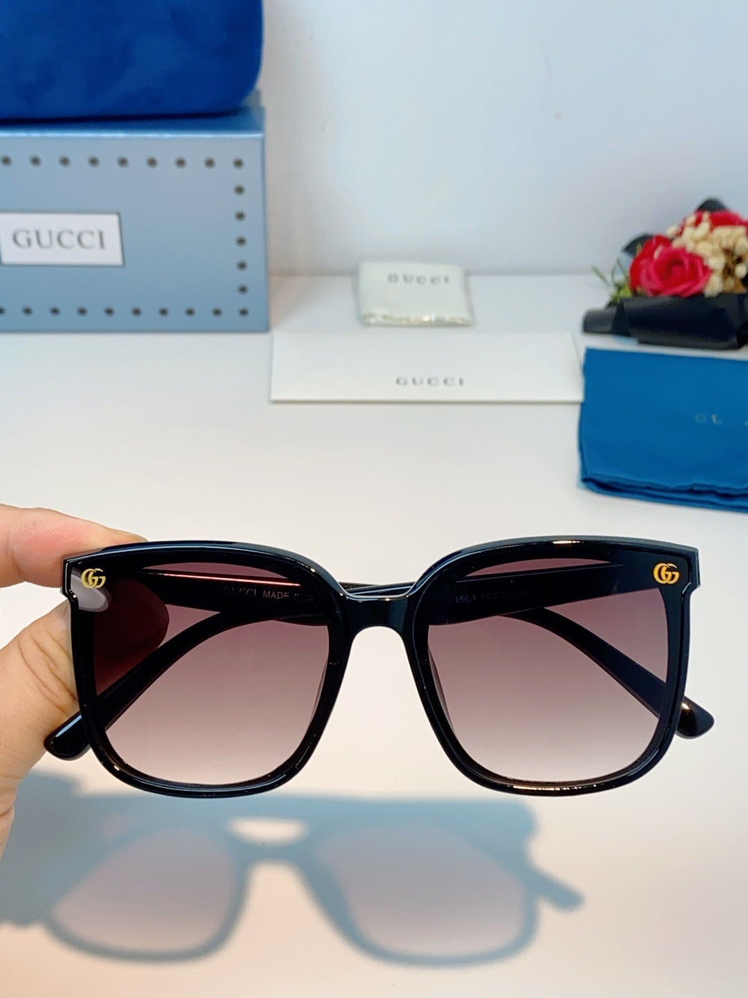 Gucci Fashion Red Lens Sunglasses for Men & Women - 997543 - detail image 4