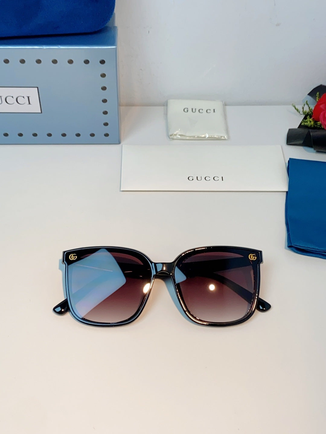 Gucci Fashion Red Lens Sunglasses for Men & Women - 997543 - detail image 9