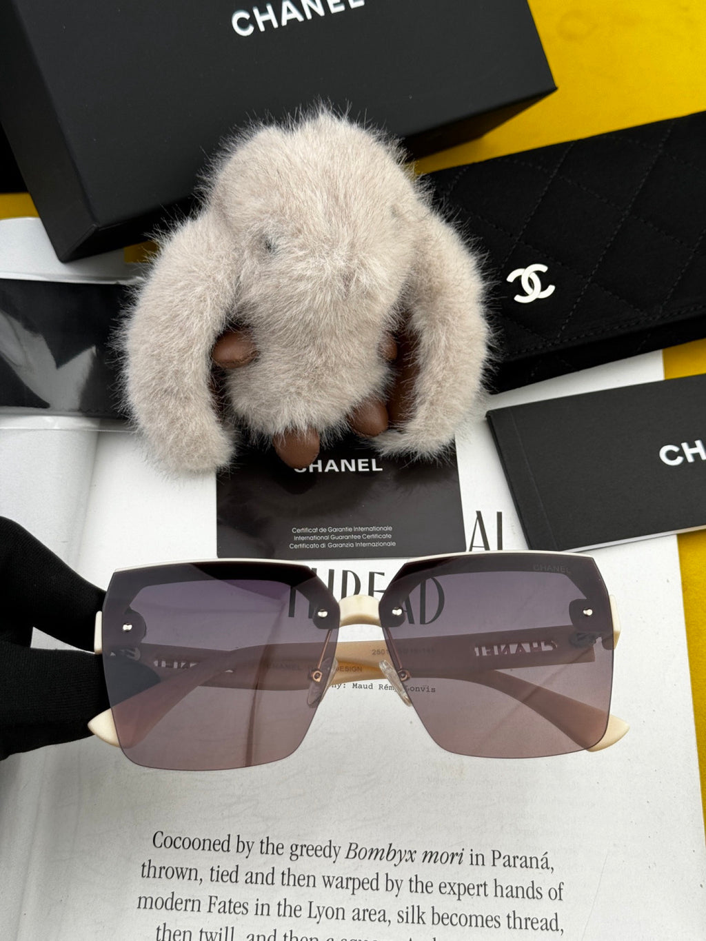 Chanel CH1250 Polarized Square Silver Lens Sunglasses for Women