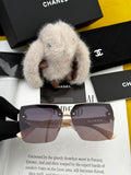 Chanel CH1250 Polarized Square Silver Lens Sunglasses for Women