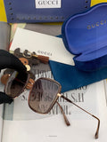 Gucci G9535 Metal Fashion Black Lens Sunglasses for Men & Women