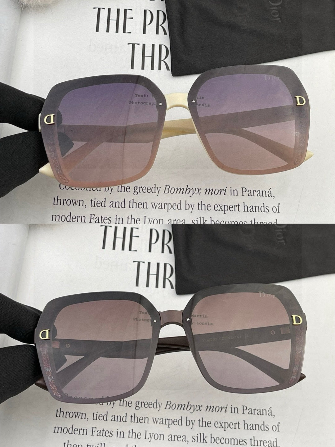 Dior D3200 Polarized Fashion Blue Lens Sunglasses for Men & Women - 997992 - detail image 5