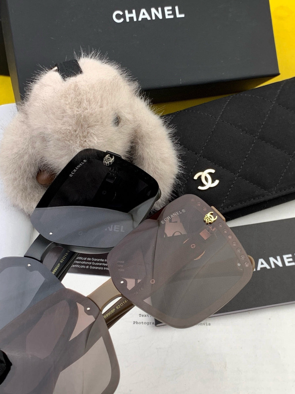 Chanel CH9990 Polarized Square Black Lens Sunglasses for Women - detail image 5