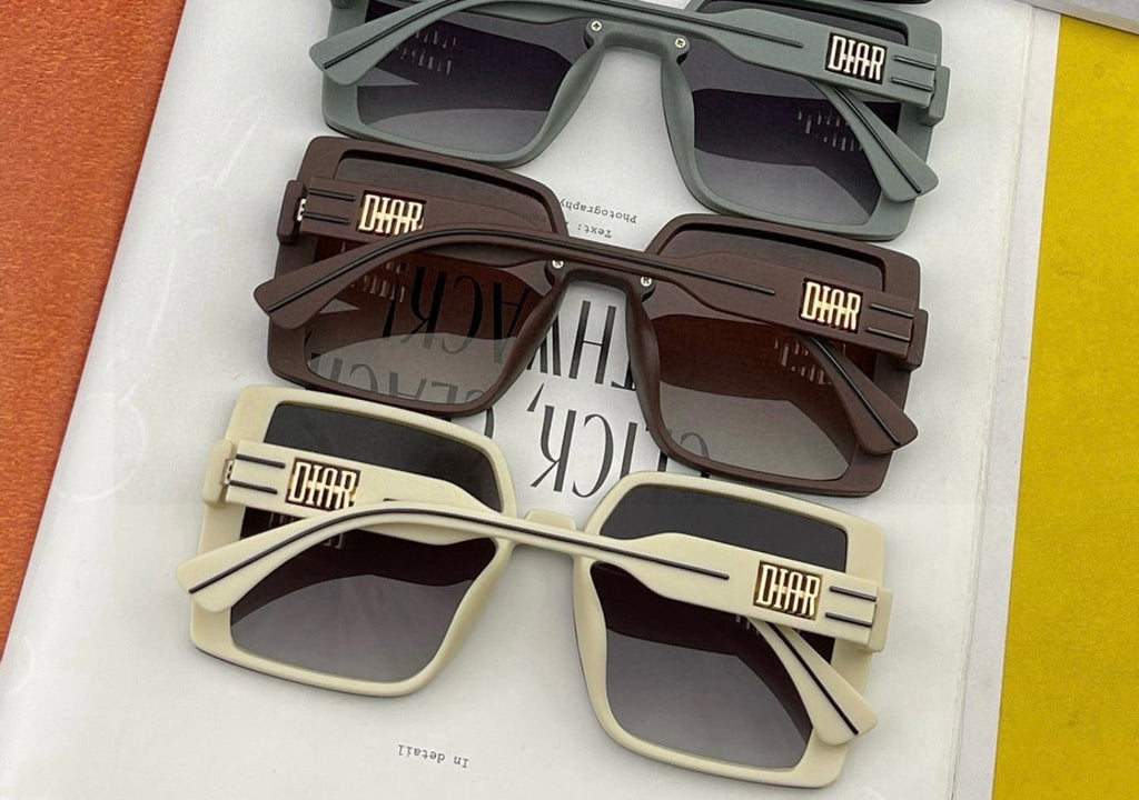 Dior D5290 Polarized Square Gray Lens Sunglasses for Men & Women - detail image 4
