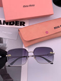Miu Miu M9407 Fashion Black Lens Sunglasses for Men & Women