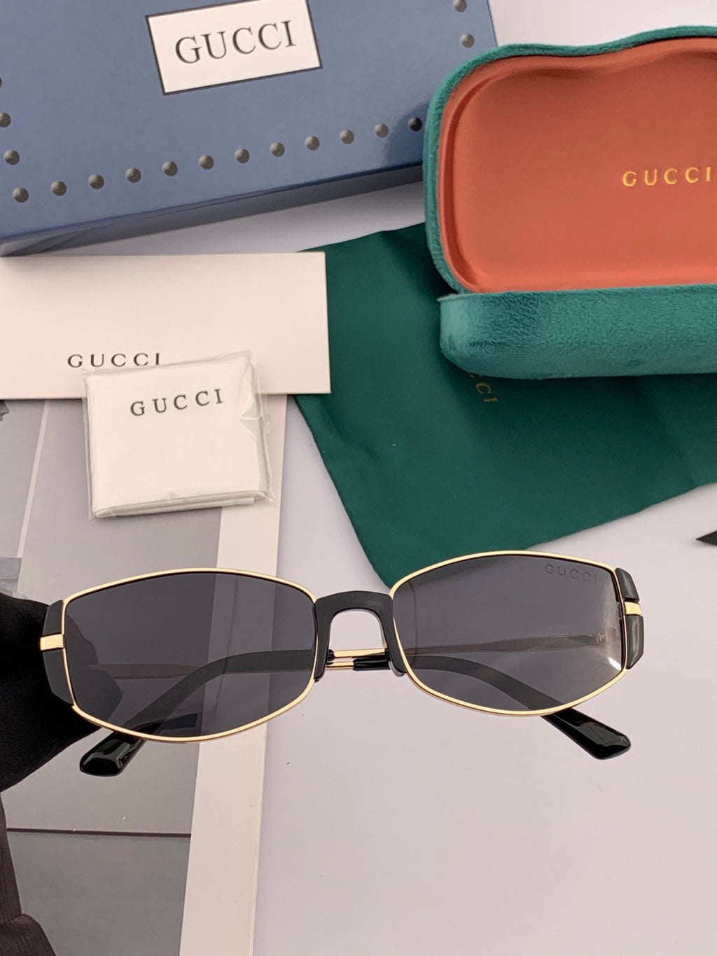 Gucci G2827 Polarized Oversized Red Lens Sunglasses for Men & Women - 997600 - detail image 3