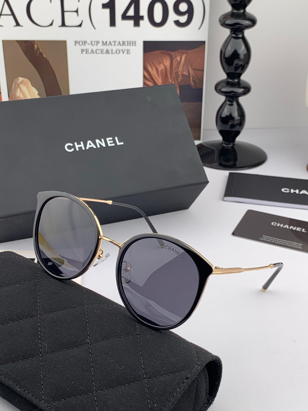 Chanel CH7827 Fashion Pink Lens Sunglasses for Men & Women - detail image 4