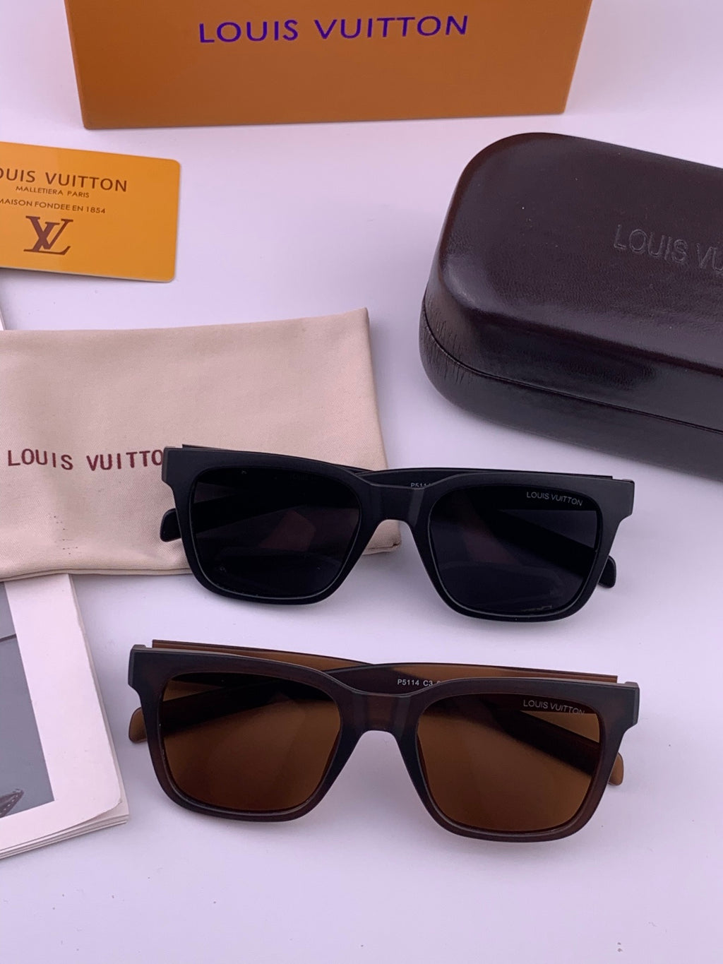 Louis Vuitton Fashion Black Lens Sunglasses for Men & Women - 997443 - detail image 7