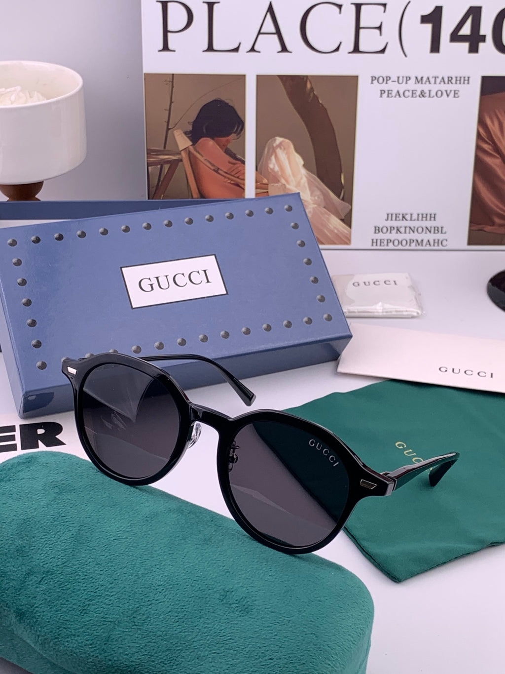 Gucci G7991 Polarized Fashion Gold Lens Sunglasses for Women - 997607 - detail image 6
