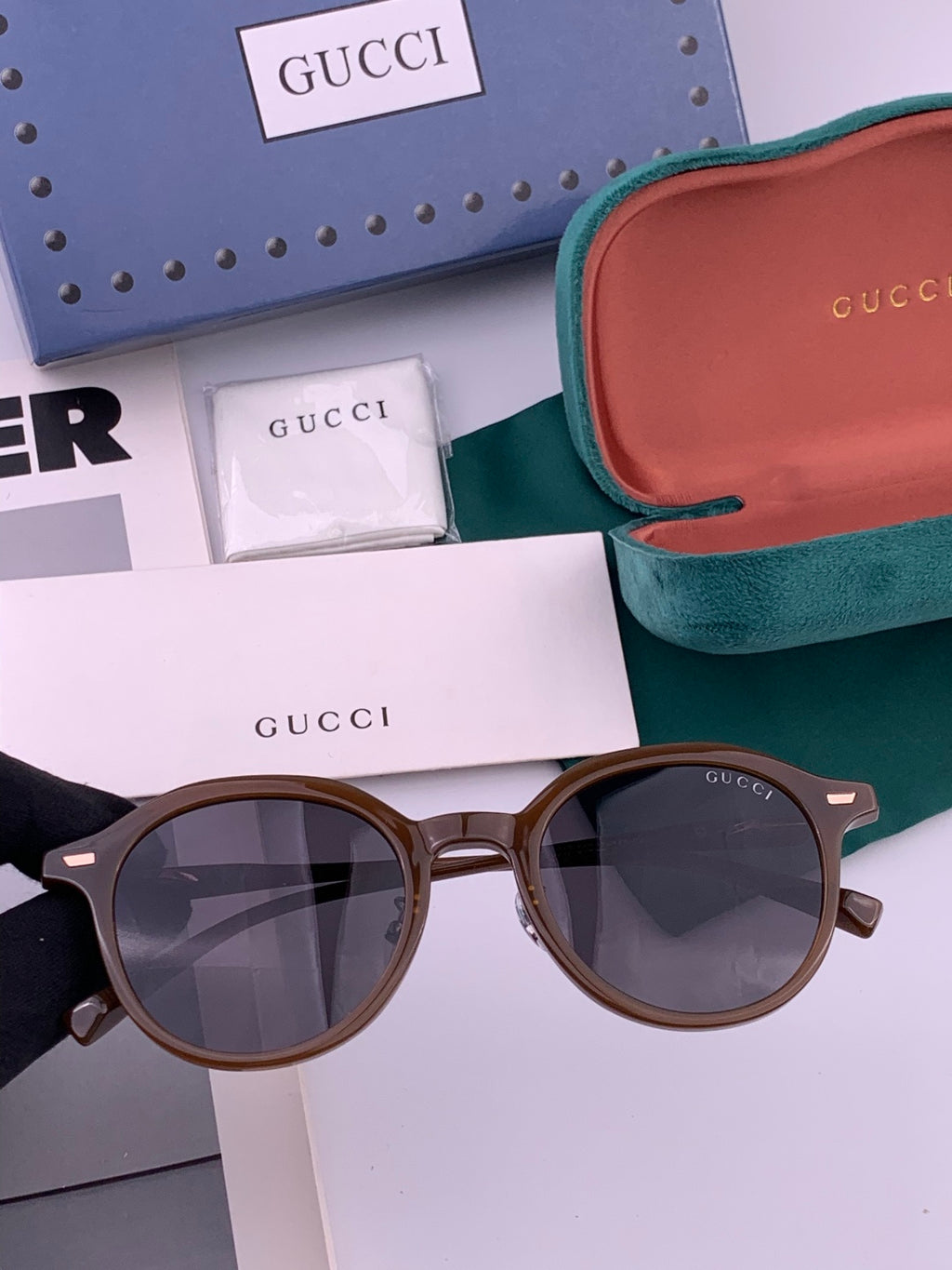 Gucci G7991 Polarized Fashion Gold Lens Sunglasses for Women - 997607 - detail image 3