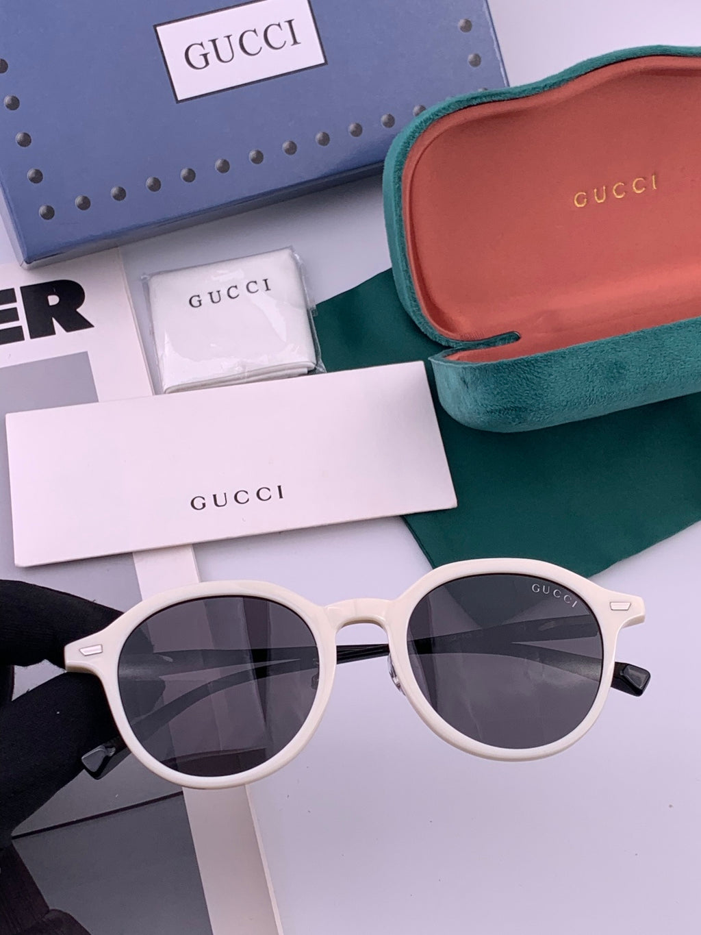 Gucci G7991 Polarized Fashion Gold Lens Sunglasses for Women - 997607