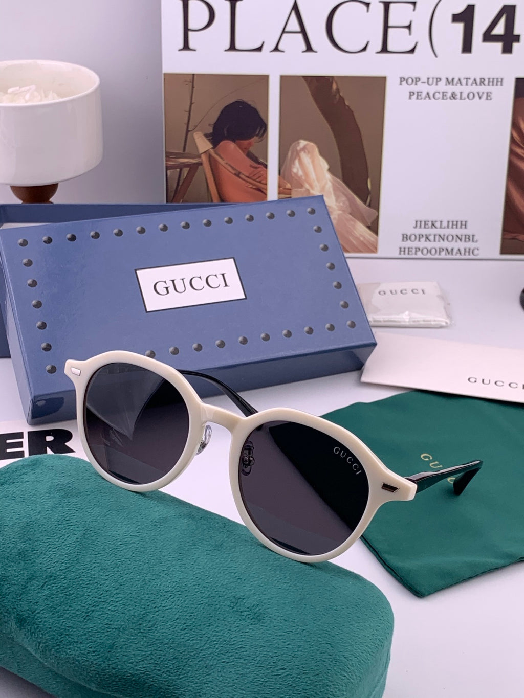 Gucci G7991 Polarized Fashion Gold Lens Sunglasses for Women - 997607 - detail image 5