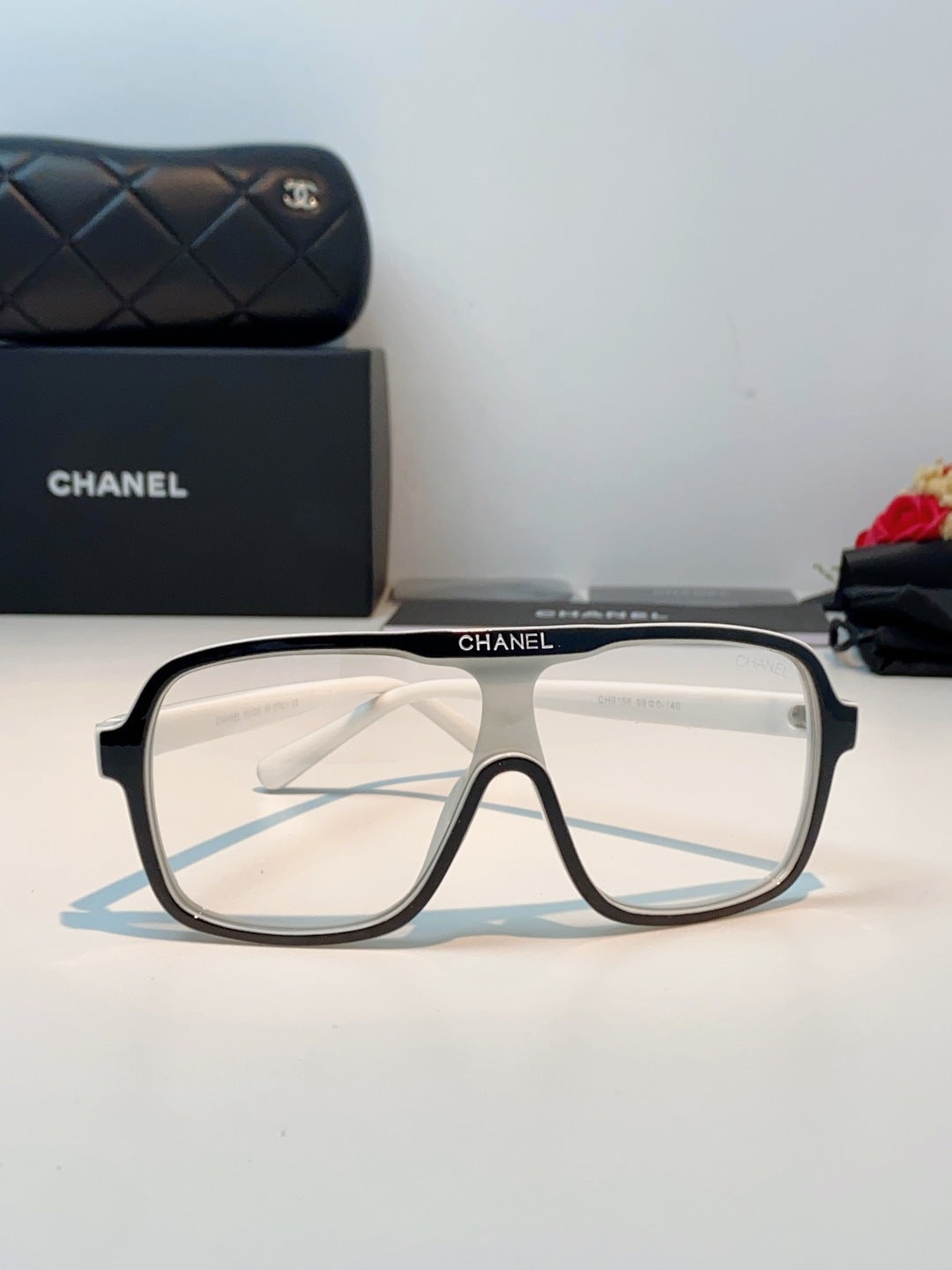 Chanel CH9158 Oversized Gray Lens Sunglasses for Men & Women - 493530 - detail image 2