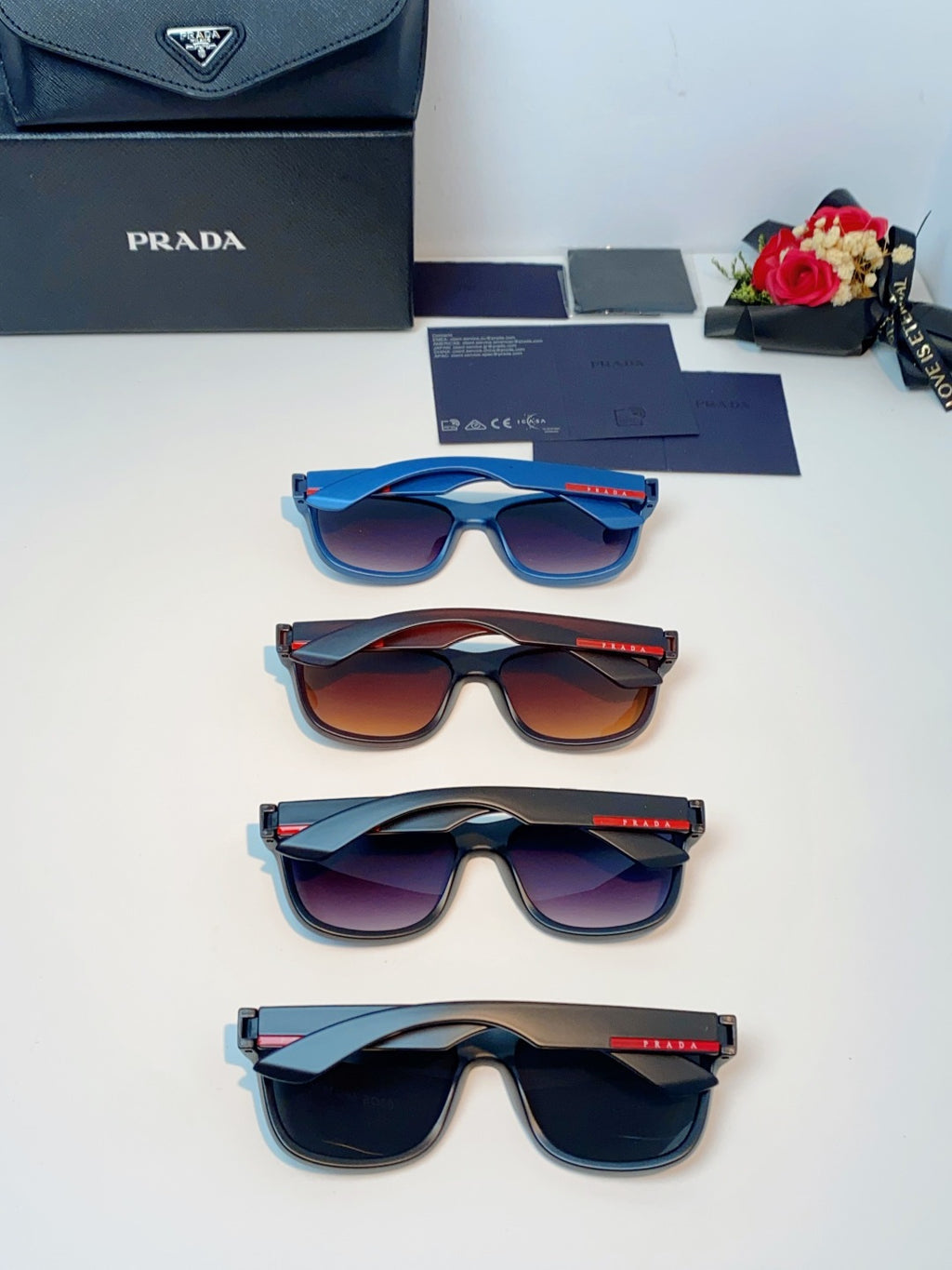 Prada Cat-Eye Gray Lens Sunglasses for Men & Women - detail image 11