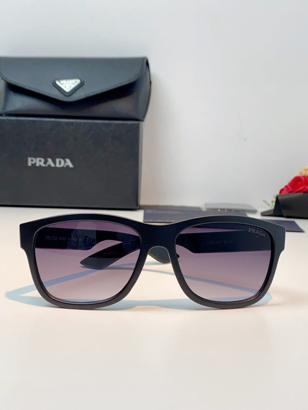 Prada Cat-Eye Gray Lens Sunglasses for Men & Women - 487014 - detail image 2