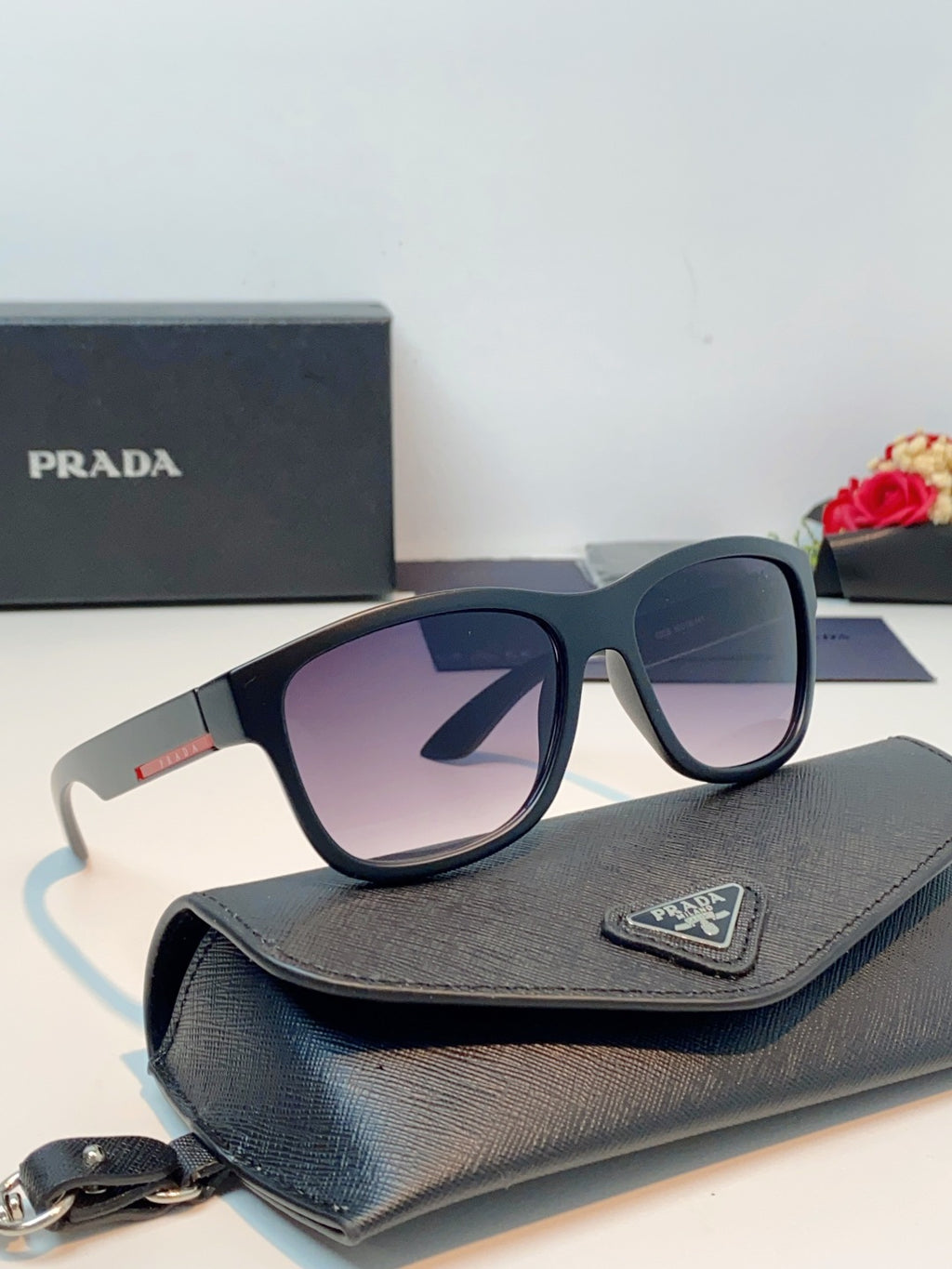 Prada Cat-Eye Gray Lens Sunglasses for Men & Women - 487014 - detail image 10