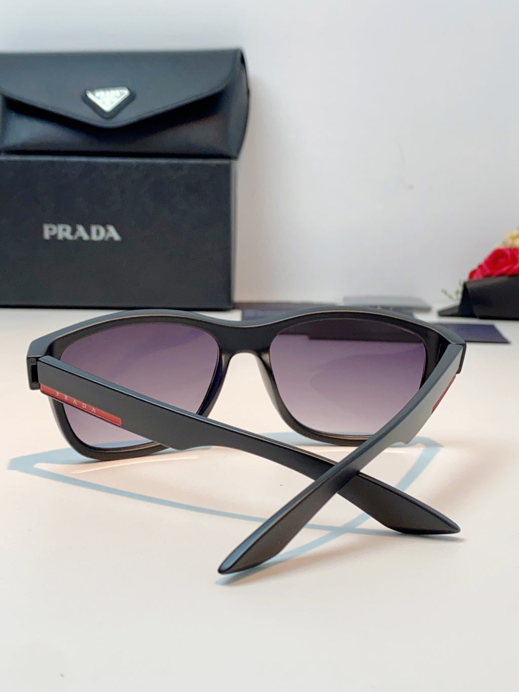 Prada Cat-Eye Gray Lens Sunglasses for Men & Women - 487014 - detail image 3