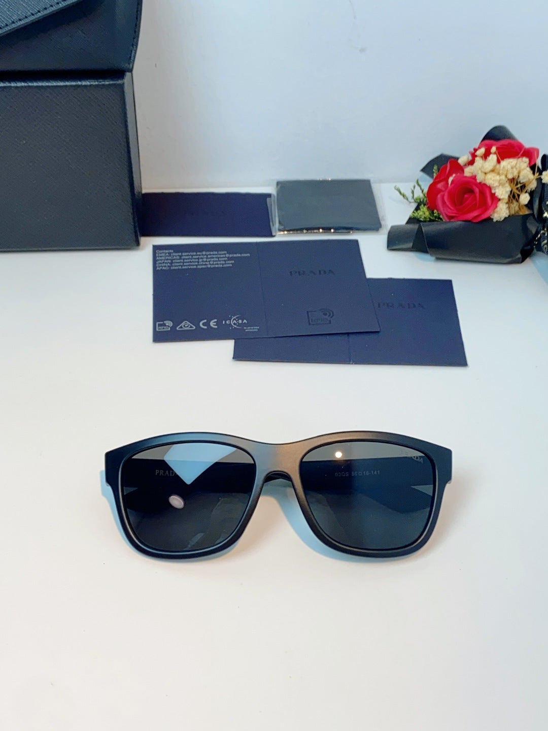 Prada Cat-Eye Gray Lens Sunglasses for Men & Women - detail image 9
