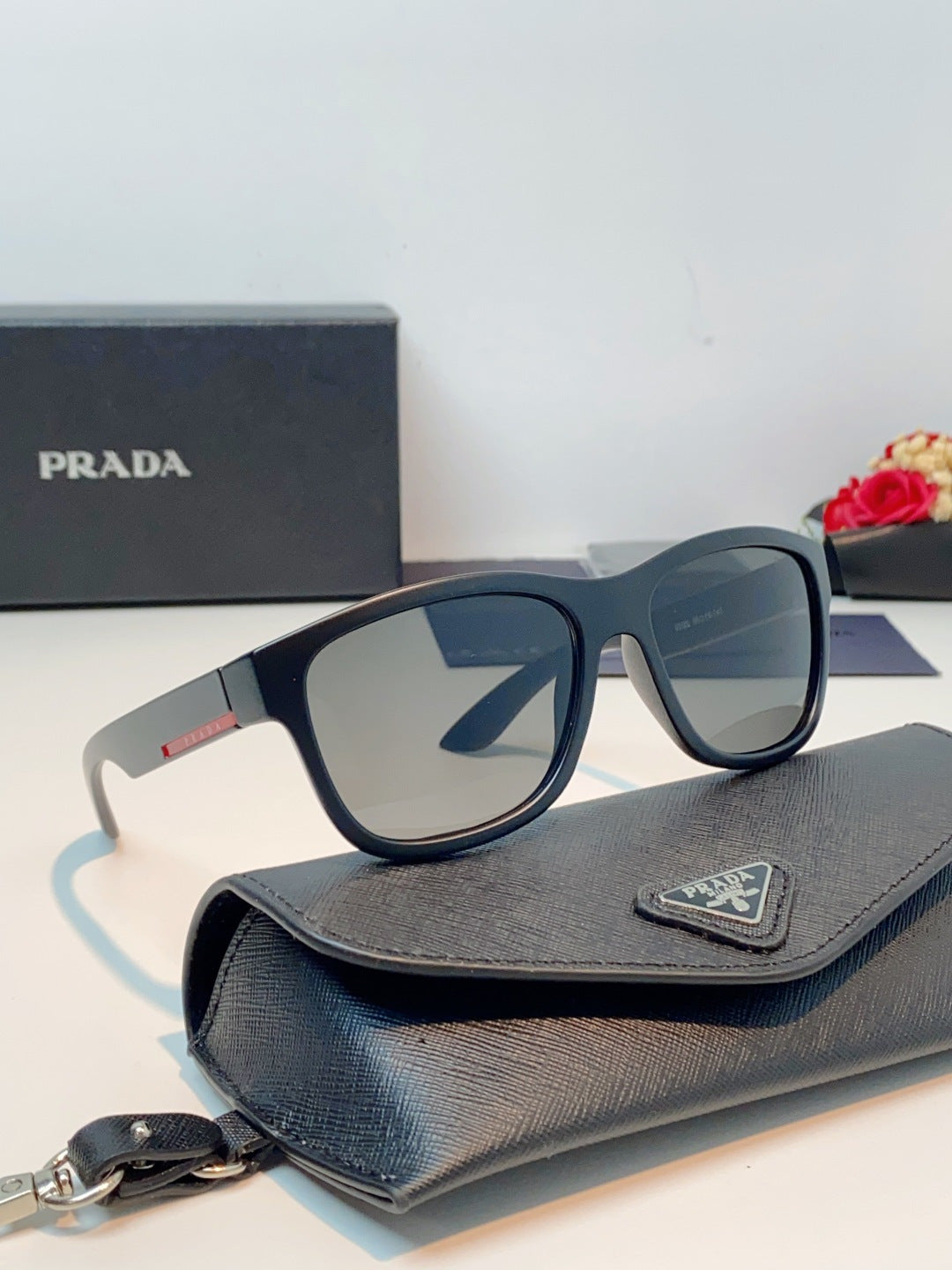 Prada Cat-Eye Gray Lens Sunglasses for Men & Women - detail image 10