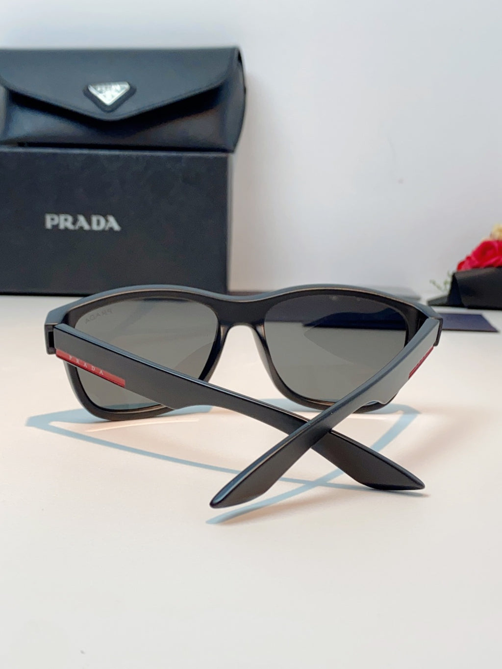 Prada Cat-Eye Gray Lens Sunglasses for Men & Women - detail image 3