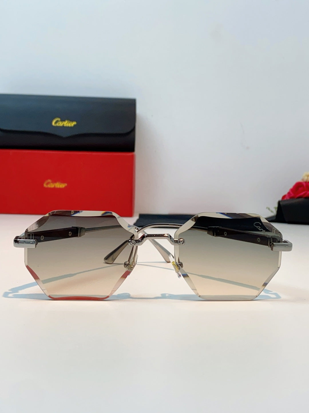 Cartier Fashion Silver Lens Sunglasses for Men & Women - 487225 - detail image 2
