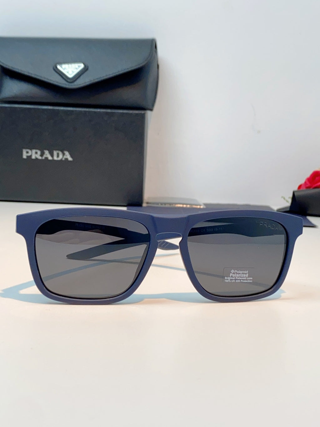 Prada Polarized Fashion Gray Lens Sunglasses for Men - 487090 - detail image 2