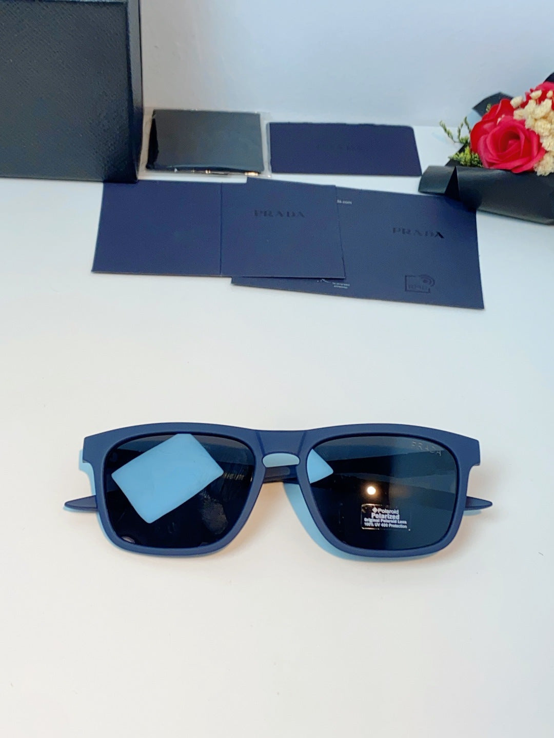 Prada Polarized Fashion Gray Lens Sunglasses for Men - 487090 - detail image 9