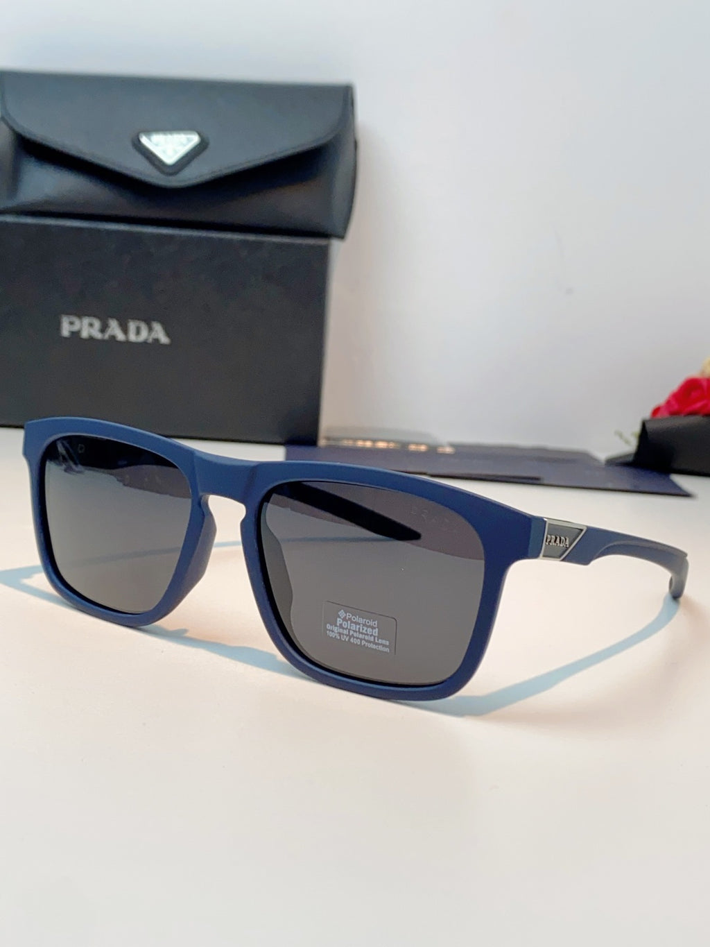 Prada Polarized Fashion Gray Lens Sunglasses for Men - 487090