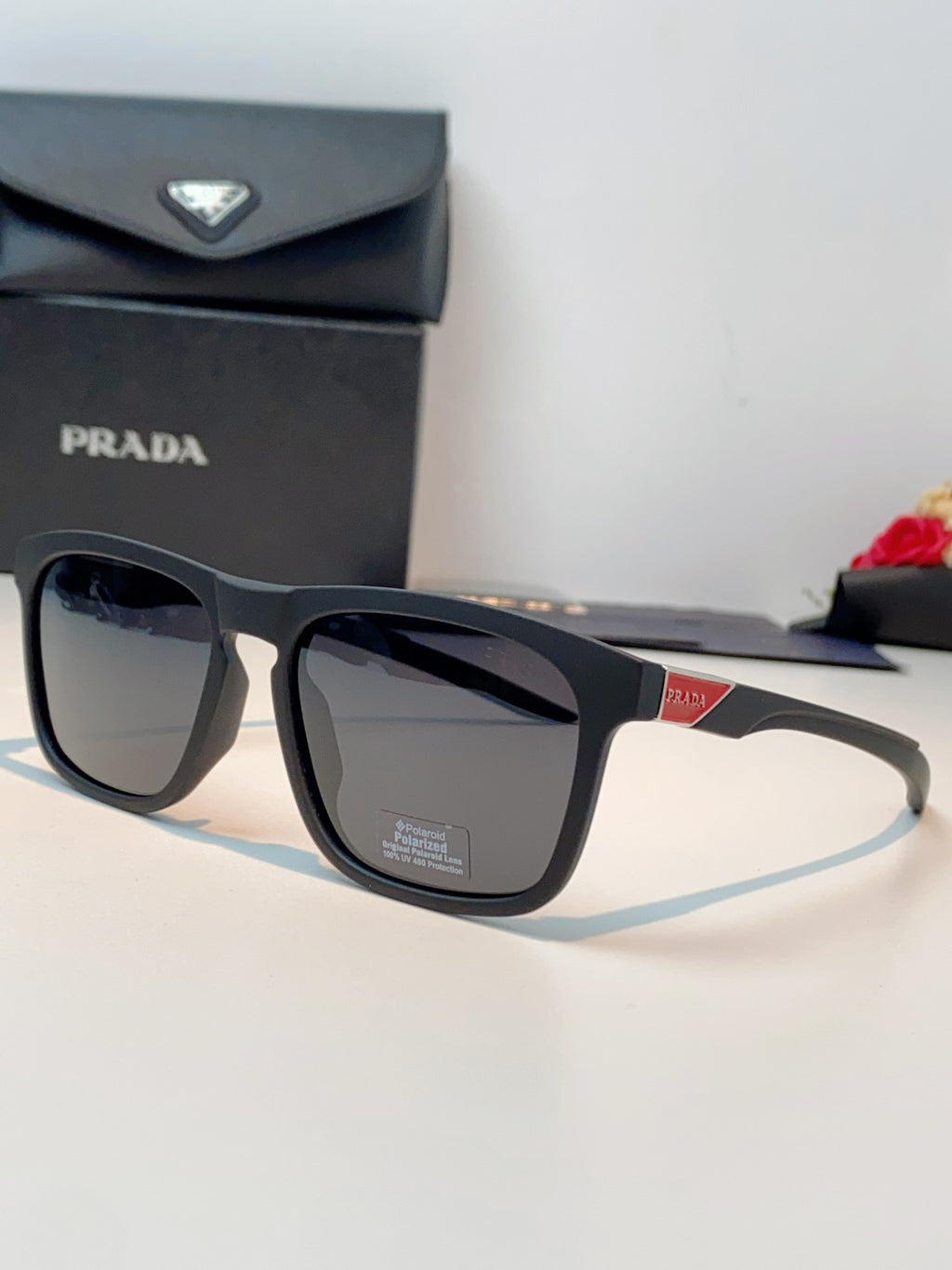 Prada Polarized Fashion Gray Lens Sunglasses for Men