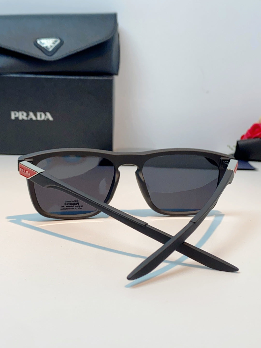 Prada Polarized Fashion Gray Lens Sunglasses for Men - 398947 - detail image 3
