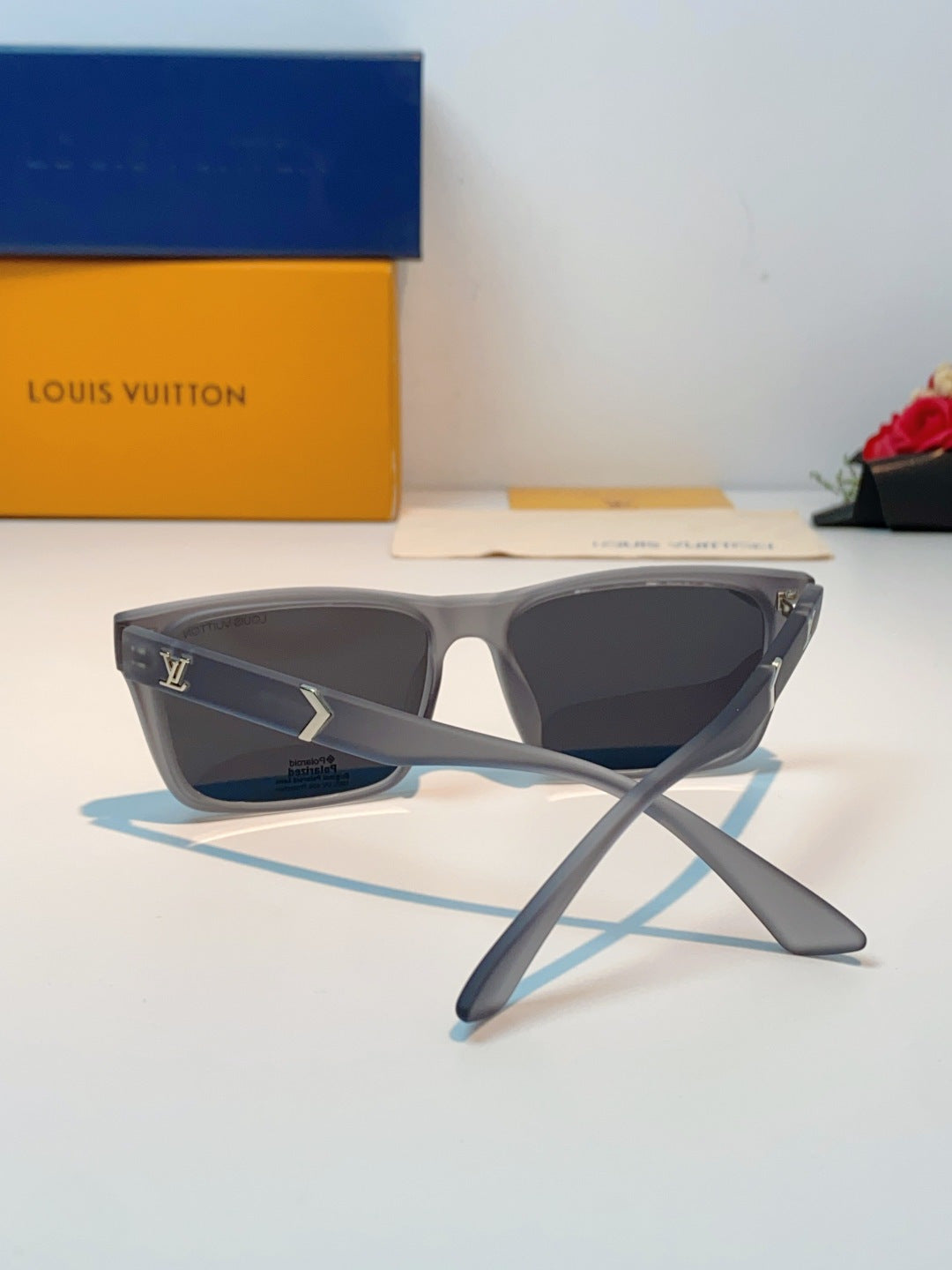 Louis Vuitton Square Black Lens Sunglasses for Men - 132178 - detail image 3