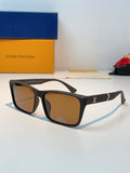 Louis Vuitton Square Brown Lens Sunglasses for Men