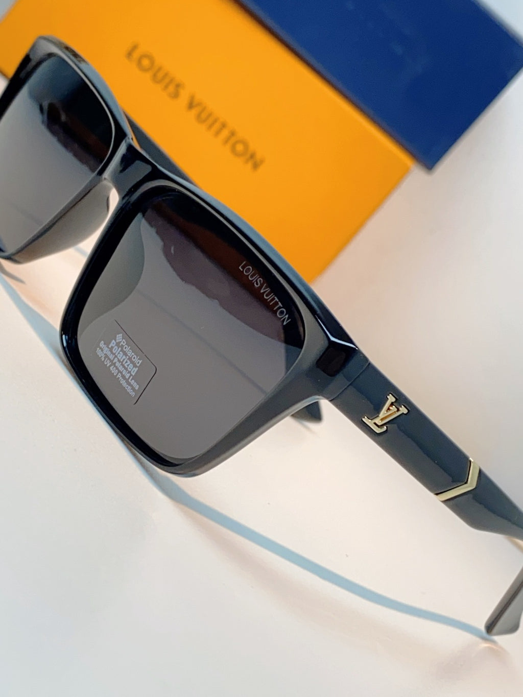 Louis Vuitton Square Black Lens Sunglasses for Men - detail image 7