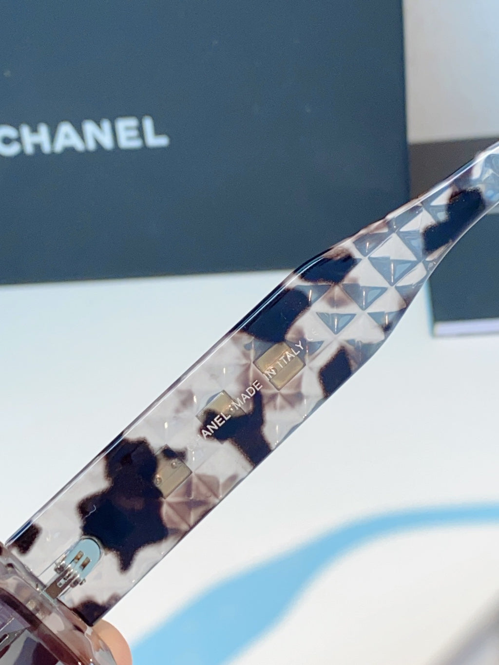 Chanel Oval Gray Lens Sunglasses for Women - 398597 - detail image 8
