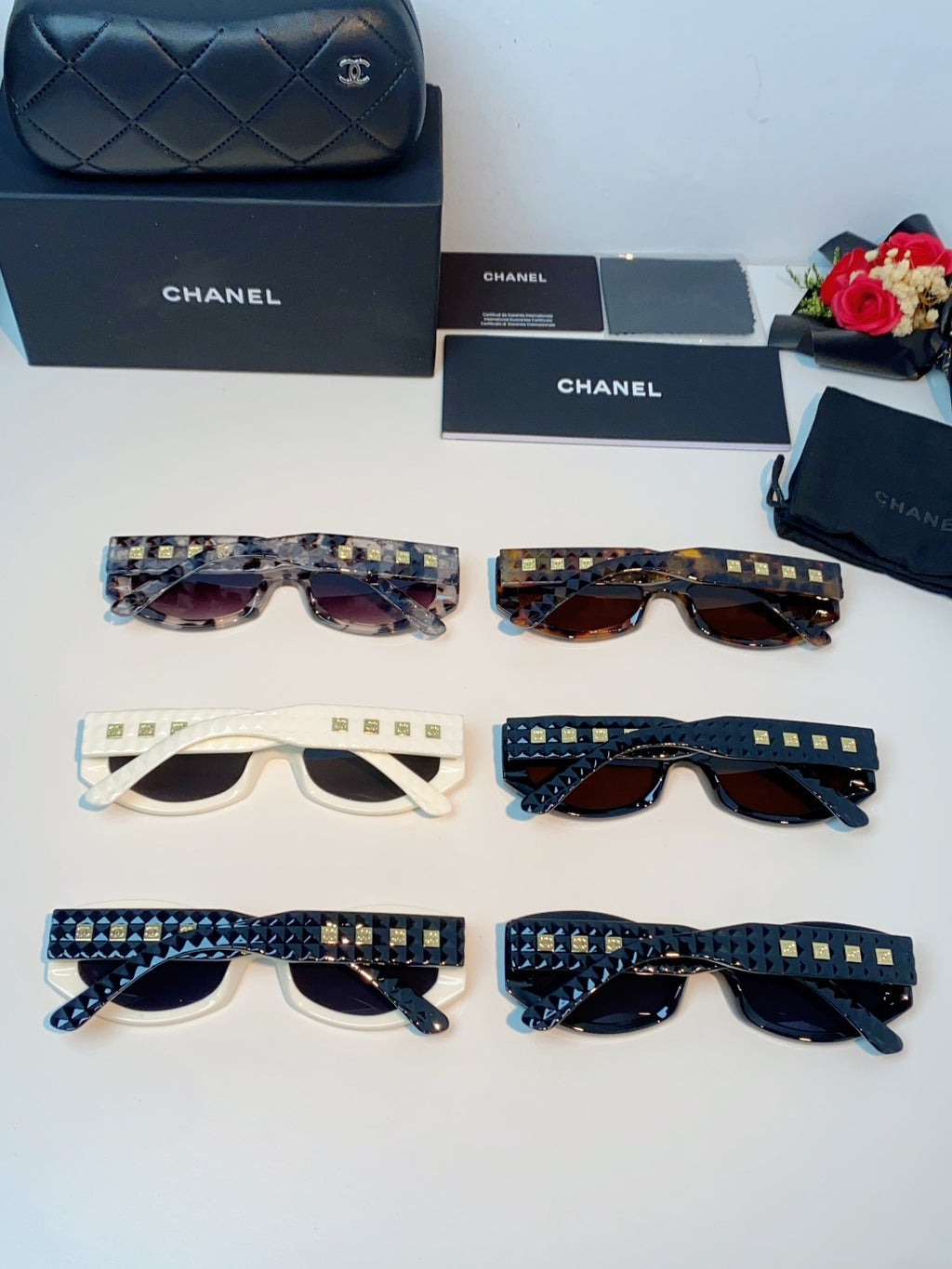 Chanel Oval Silver Lens Sunglasses for Women - detail image 11