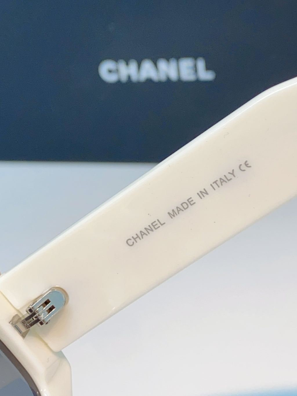 Chanel Oval Silver Lens Sunglasses for Women - detail image 8