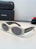 Chanel Oval Gray Lens Sunglasses for Women