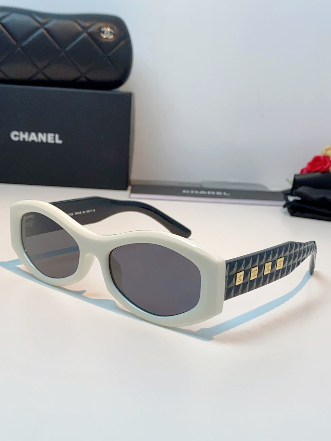 Chanel Oval Gray Lens Sunglasses for Women